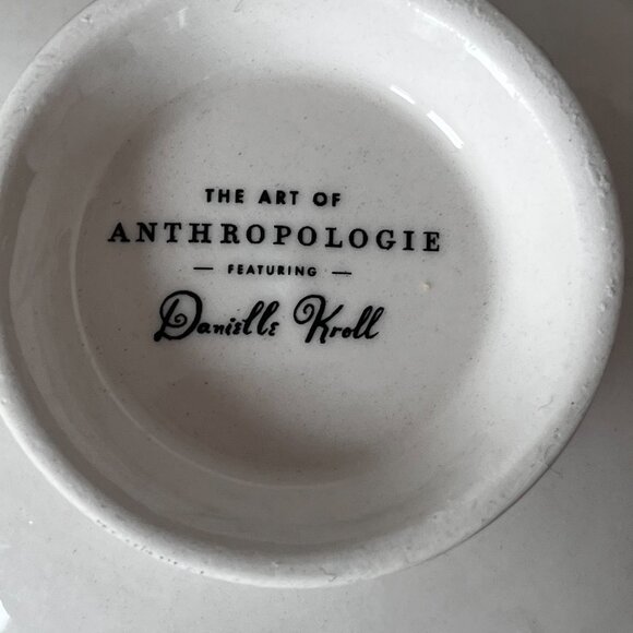 Anthropologie Danielle Kroll Making Spirits Bright Nut Bowl Christmas Love Joy - Picture 10 of 11